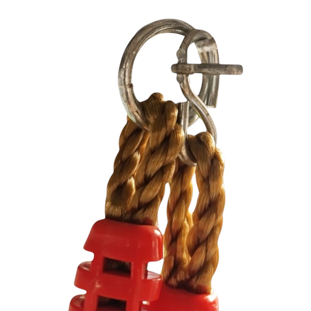 Hamaca de plástico con respaldo para bebé, cuerda de 1.20m, varios colores