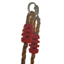 Hamaca de plástico con respaldo para bebé, cuerda de 1.20m, varios colores