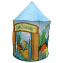 Casita carpa para niños CELESTE, con túnel y pelotero, en bolsa