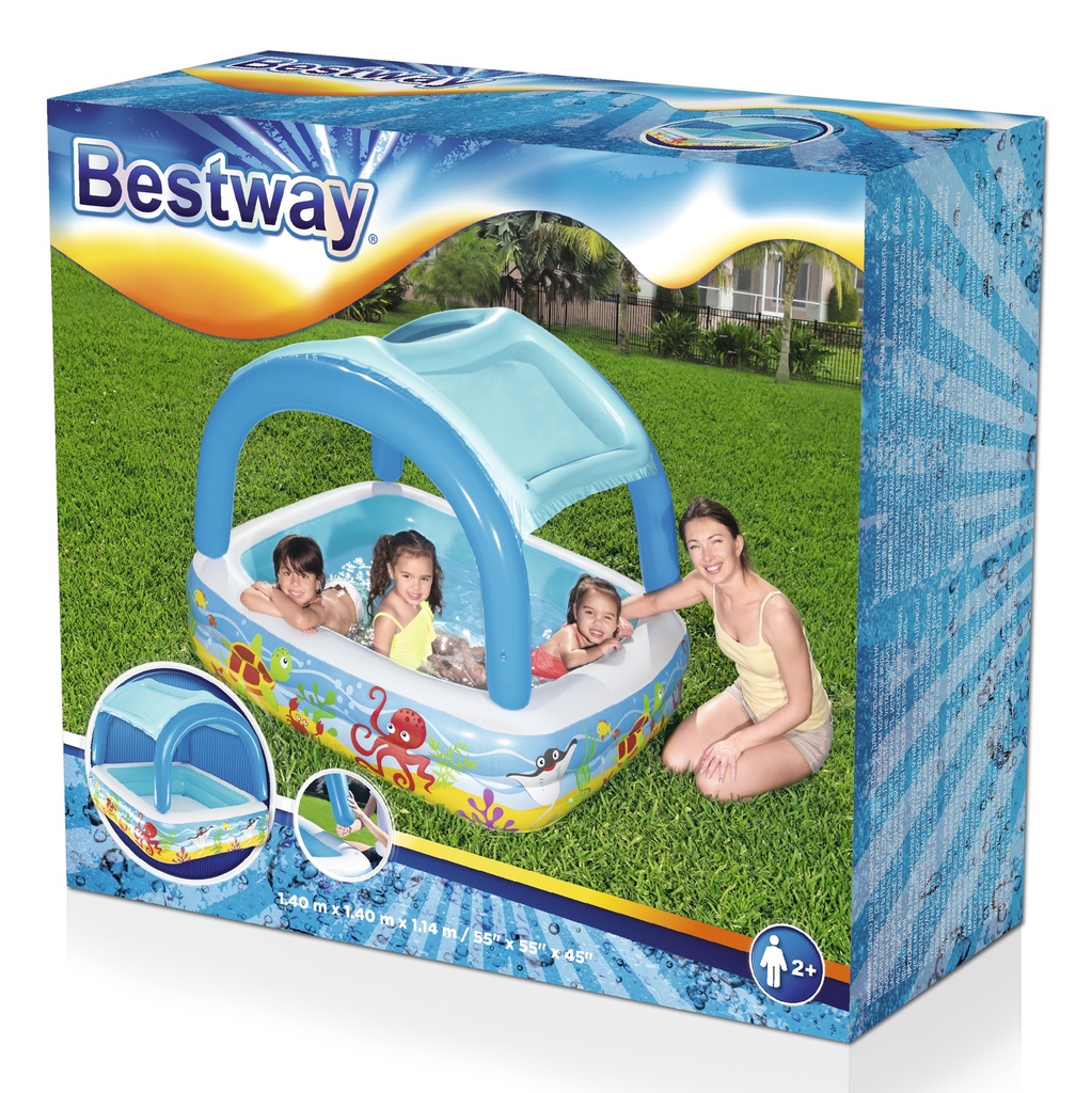 Piscina inflable, con techo, Bestway 265 litros, en caja