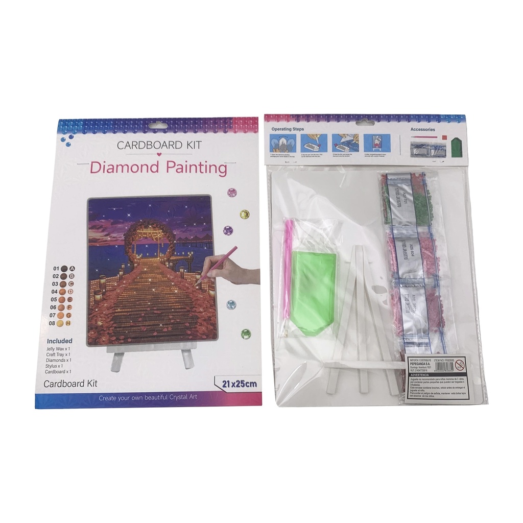 Cuentas diamantes de acrílico para colorear láminas, en bolsa, varios diseños