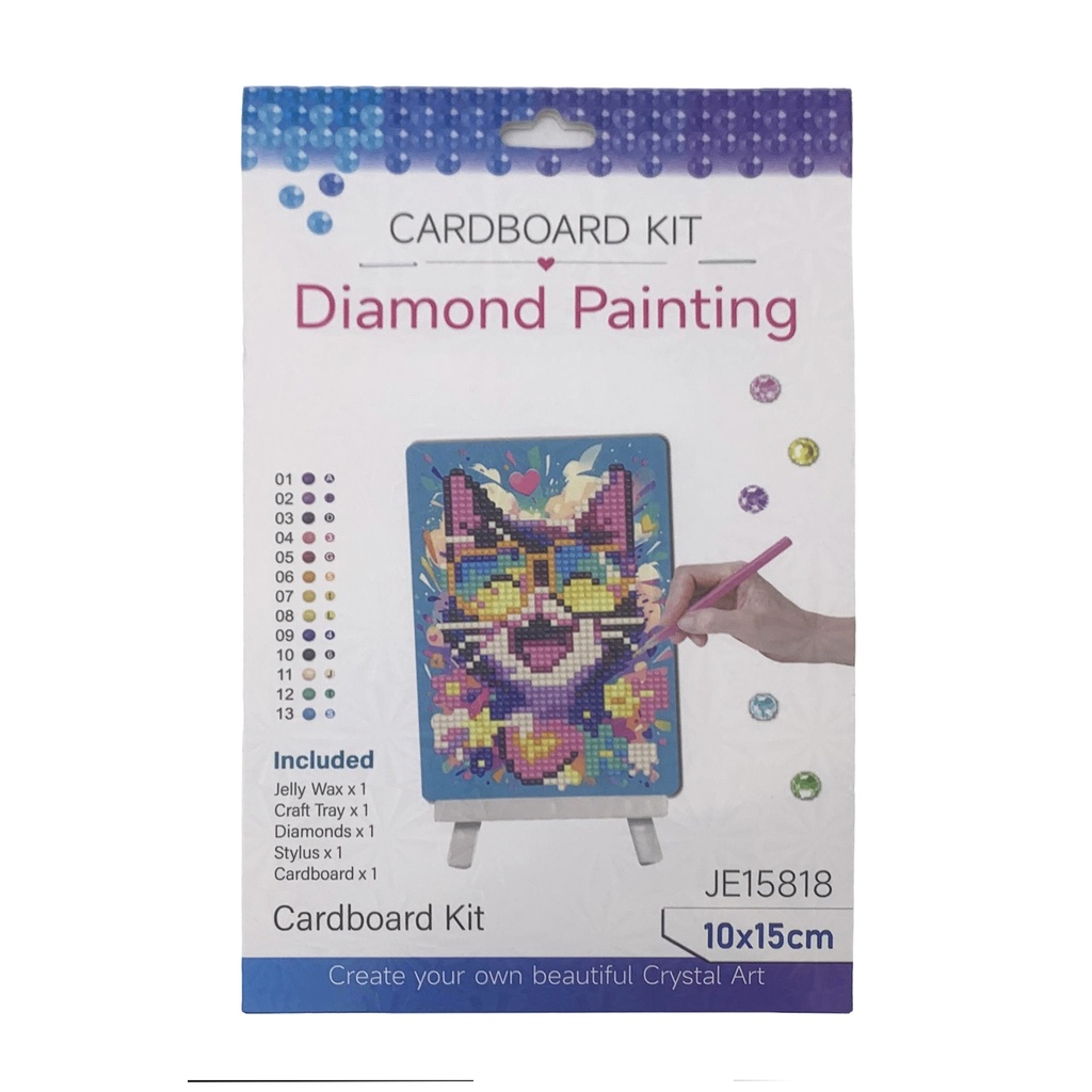 Cuentas diamantes de acrílico para colorear láminas, en bolsa, varios diseños