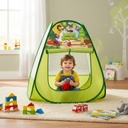 Casita carpa para niños, autoarmable, diseño insectos, de PVC, en caja