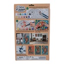 Cuadro para colorear por números, con acuarelas, 2 pinceles, diseño loro en caja