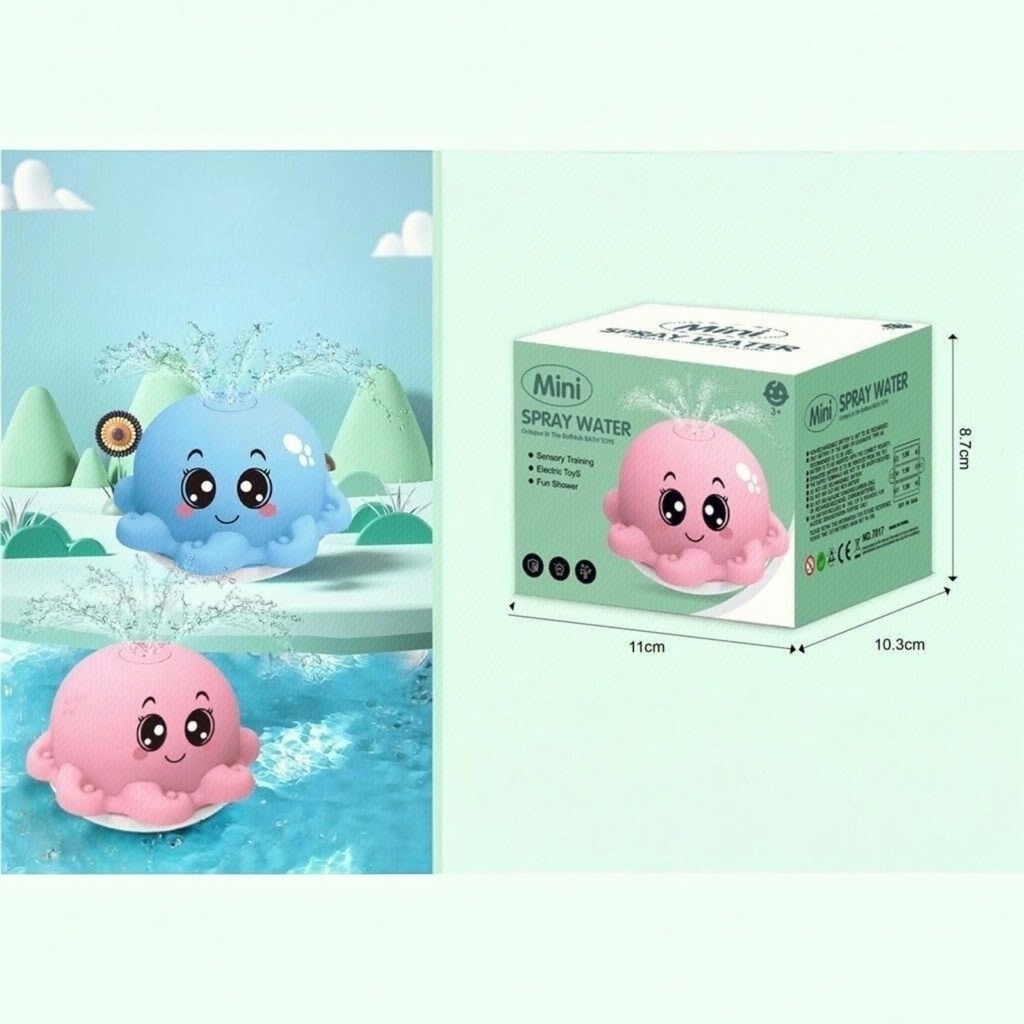 Juego para jardín aspersor de agua, para bañera o piscina, 3AA, en caja, varios colores