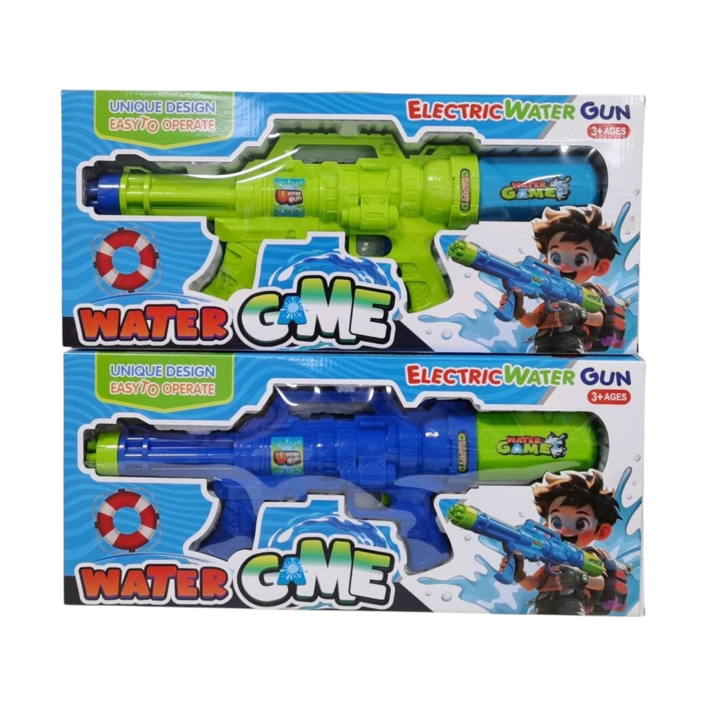 Pistola de agua, 4AA en caja, varios colores