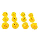 Animales de goma, patitos x12, en red