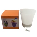 Hielera de plástico con luz, recargable USB, en caja, varios colores