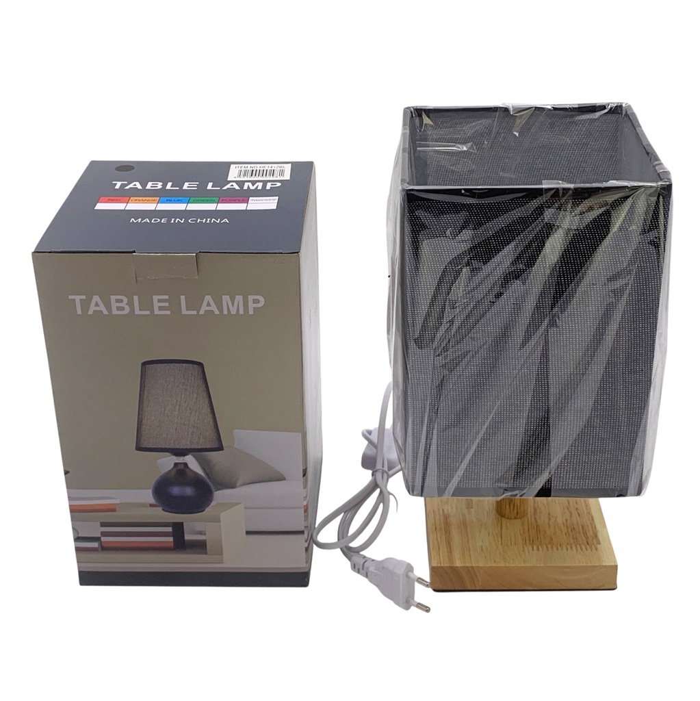 Portátil veladora GRIS base de madera y lino, en caja