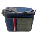 Bolso lunchera de poliéster, aislante térmico, con asa y correa, varios colores