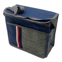 Bolso lunchera de poliéster, aislante térmico, con asa y correa, varios colores