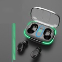 Auriculares inalámbricos Bluetooth V5 TWS.3, con cargador, negro KLGO en caja