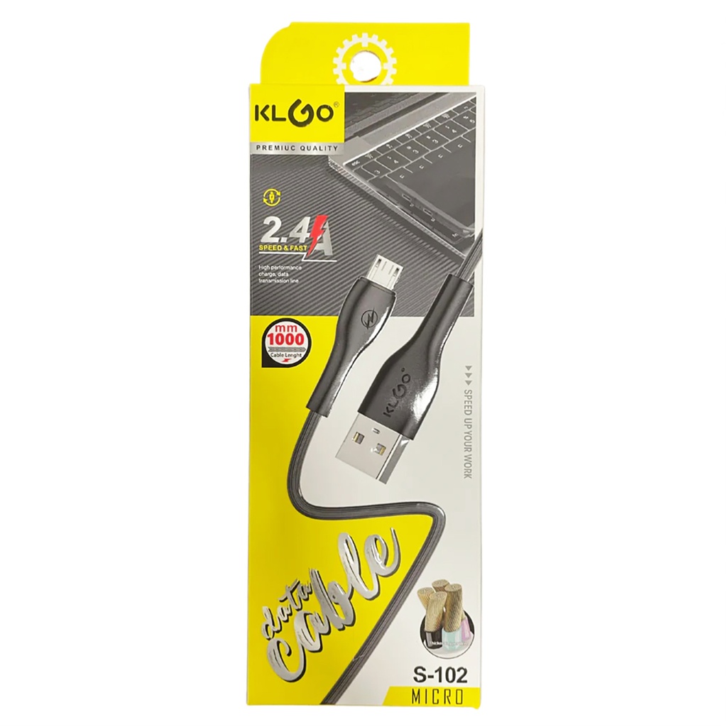 Cable mini USB, varios colores, KLGO, en caja