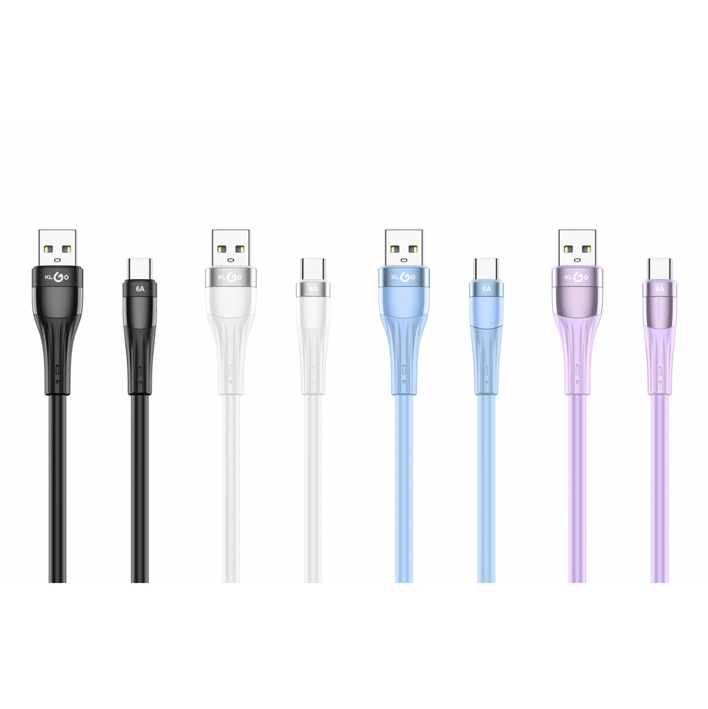 Cable USB-C, varios colores, KLGO, en caja