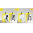 Auriculares con cable auxiliar 1.2mm, 2 colores, KLGO en caja