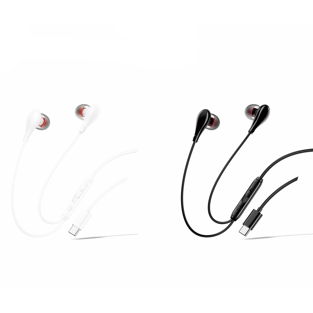 Auriculares con cable con salida C, KLGO en caja