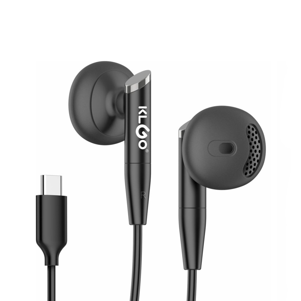 Auriculares con cable con salida C, KLGO en caja 2 colores
