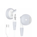 Auriculares con cable con salida C, KLGO en caja 2 colores