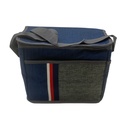 Bolso lunchera de poliéster, aislante térmico, con asa y correa, varios colores