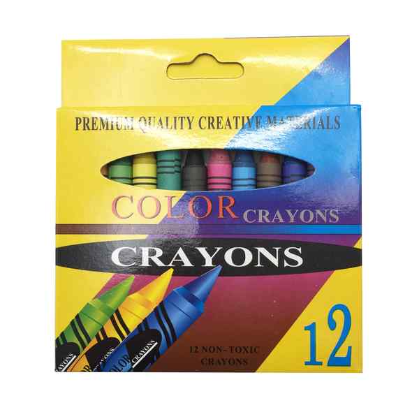 [E0195] Crayolas finas 12 colores, en caja