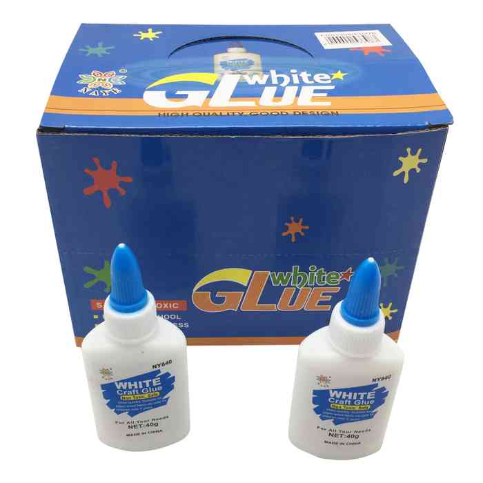 [E0376] Goma de pegar blanca 40ml, CAJA x24