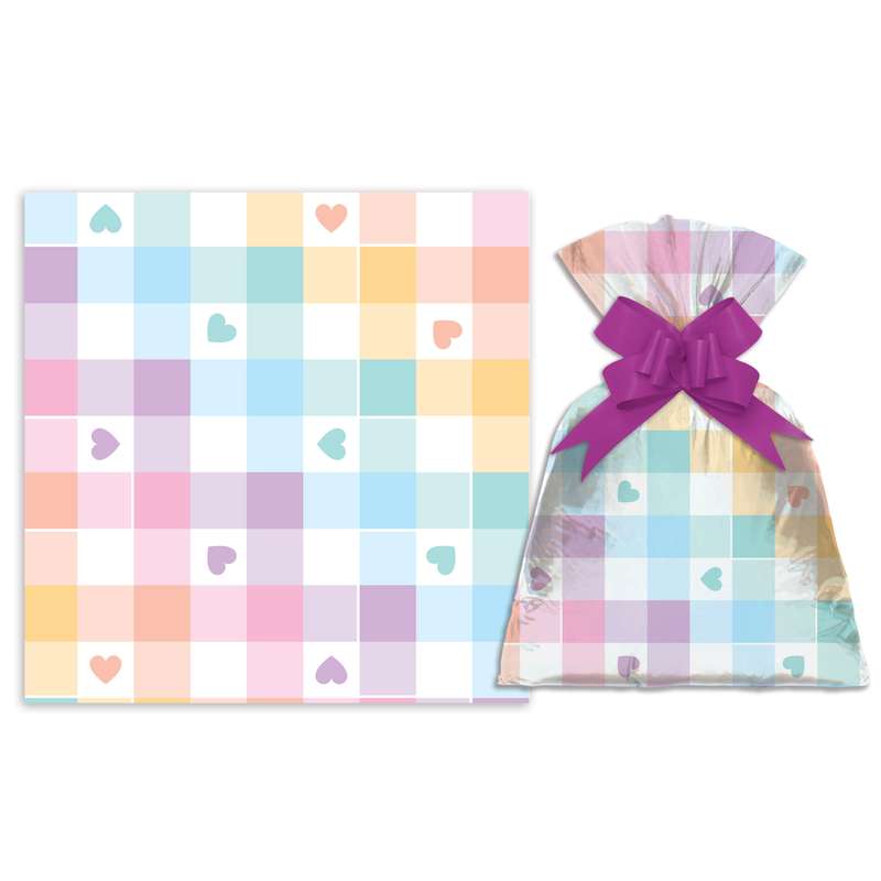 [G3162H] Bolsa de regalo perlado con diseño grande PACKx50