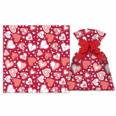 Bolsa de regalo perlado con diseño grande PACKx50