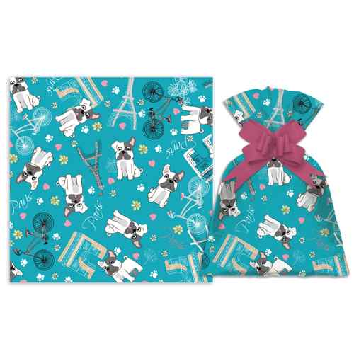 [G3163G] Bolsa de regalo, perlado infantil chico PACKx50