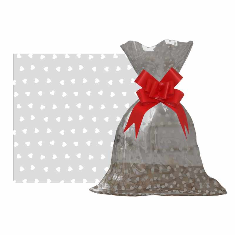Bolsa de regalo transparente con diseño, grande PACKx50
