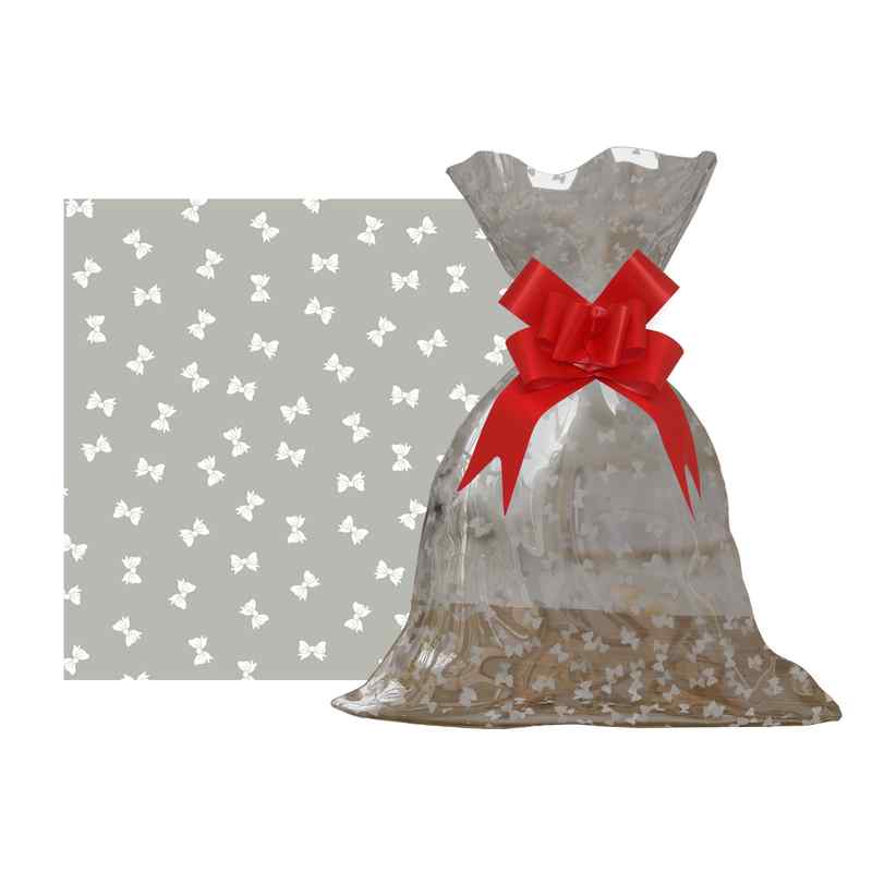 Bolsa de regalo transparente con diseño, grande PACKx50