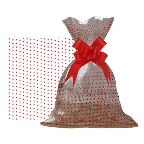 Bolsa de regalo transparente con diseño, grande PACKx50