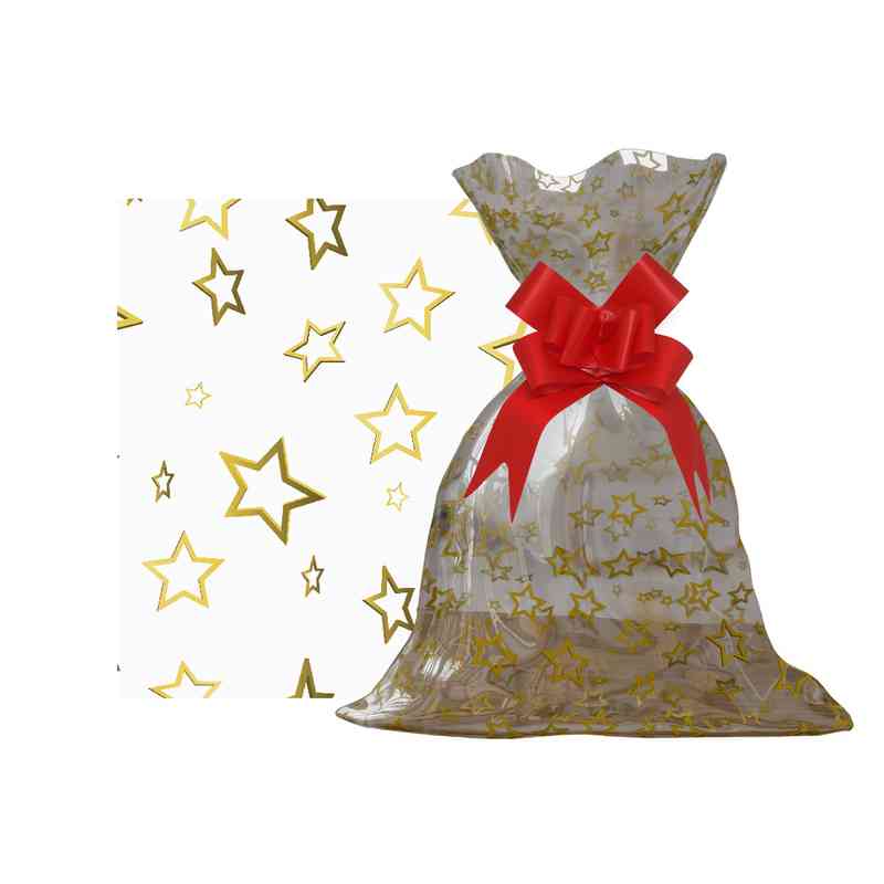 Bolsa de regalo transparente con diseño, grande PACKx50