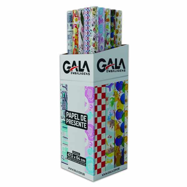 [G3178] Papel de regalo CAJAx50 rollos de 2 hojas diseños surtidos