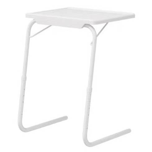 Mesa de plástico patas de metal, regulable, en caja