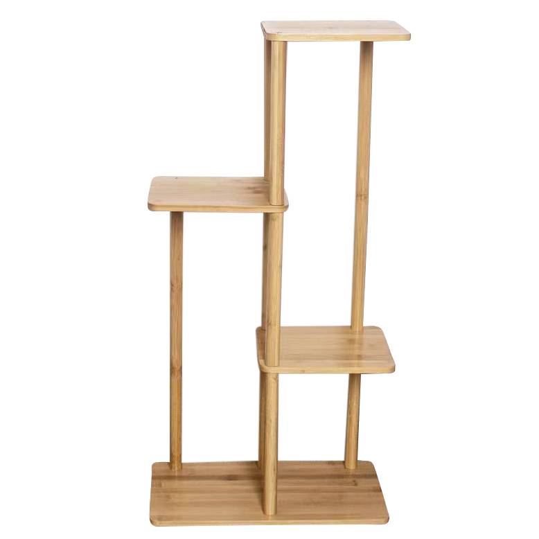 Porta macetas de madera, 3 niveles en caja