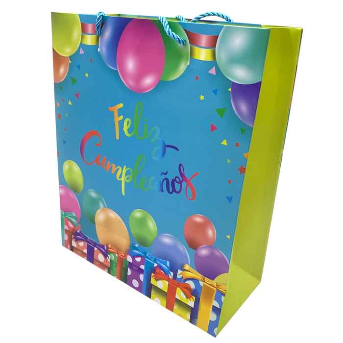 Bolsa de regalo mediana, PACK x12, diseños surtidos