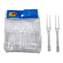 Descartable, pincho mini para copetín de plástico, bolsa x50