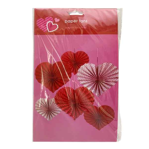 [G3298] Rosetón de papel x6, varios tamaños en bolsa