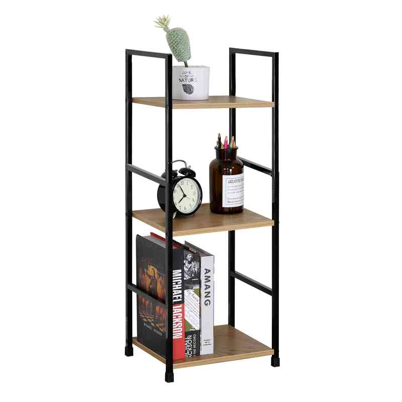 [G3411] Mueble estantería de hierro y MDF, 3 estantes, en caja, Berlina Home