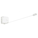 Tendedero de ropa de pared extensible, de plástico, 6m, BLANCO Maxeb
