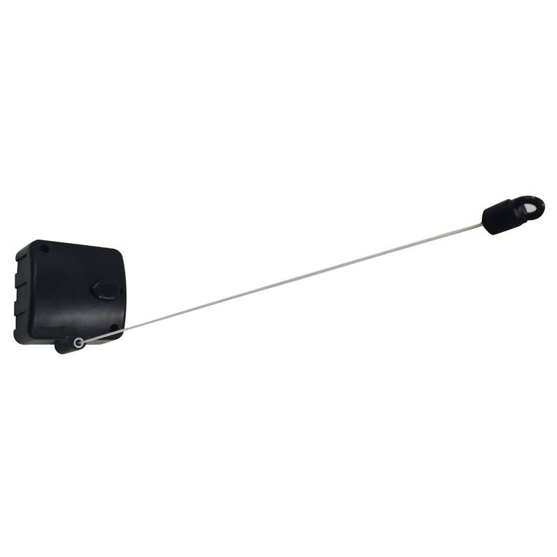 [G3449] Tendedero de ropa de pared extensible, de plástico, 6m, NEGRO Maxeb