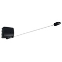 Tendedero de ropa de pared extensible, de plástico, 6m, NEGRO Maxeb