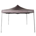 Gazebo impermeable 3x3m MARRON, en caja, Berlina Outdoor