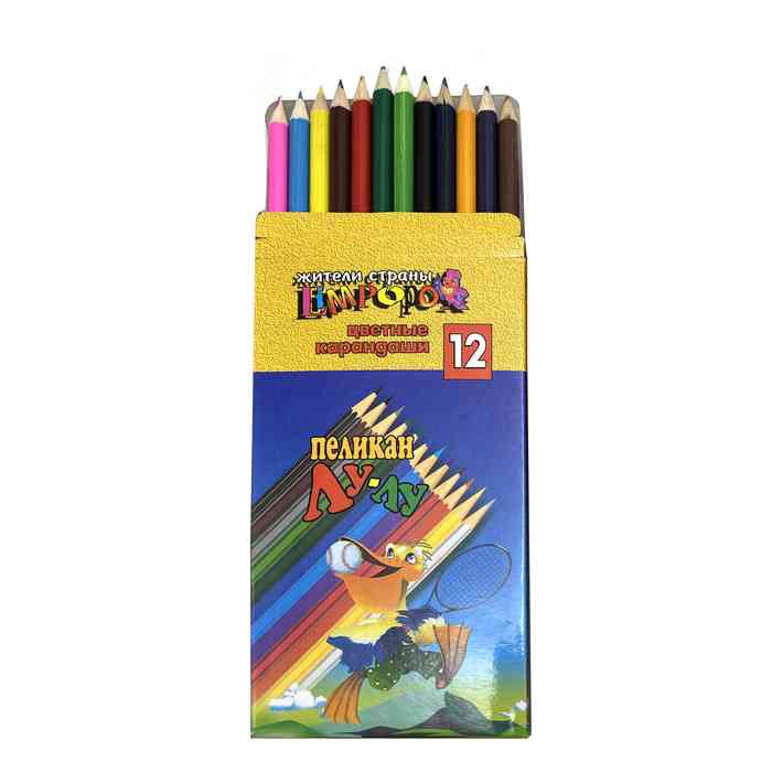 Lápices 12 colores largos, PACK x12