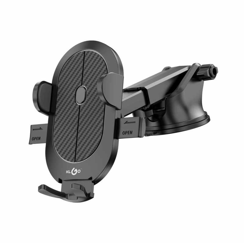 Soporte e celular para auto, con ventosa brazo telescópico, KLGO, en caja