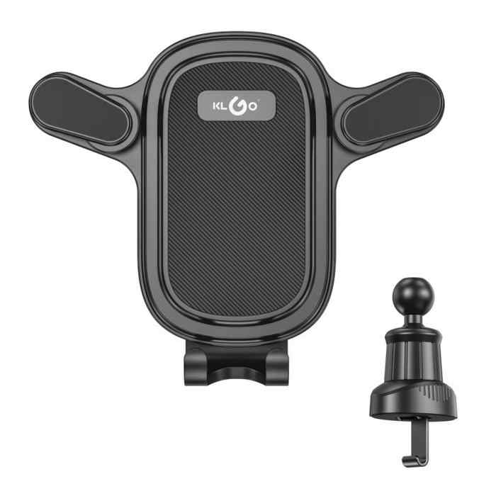 Soporte de celular para auto, agarre gancho para rejilla de aire, KLGO, en caja