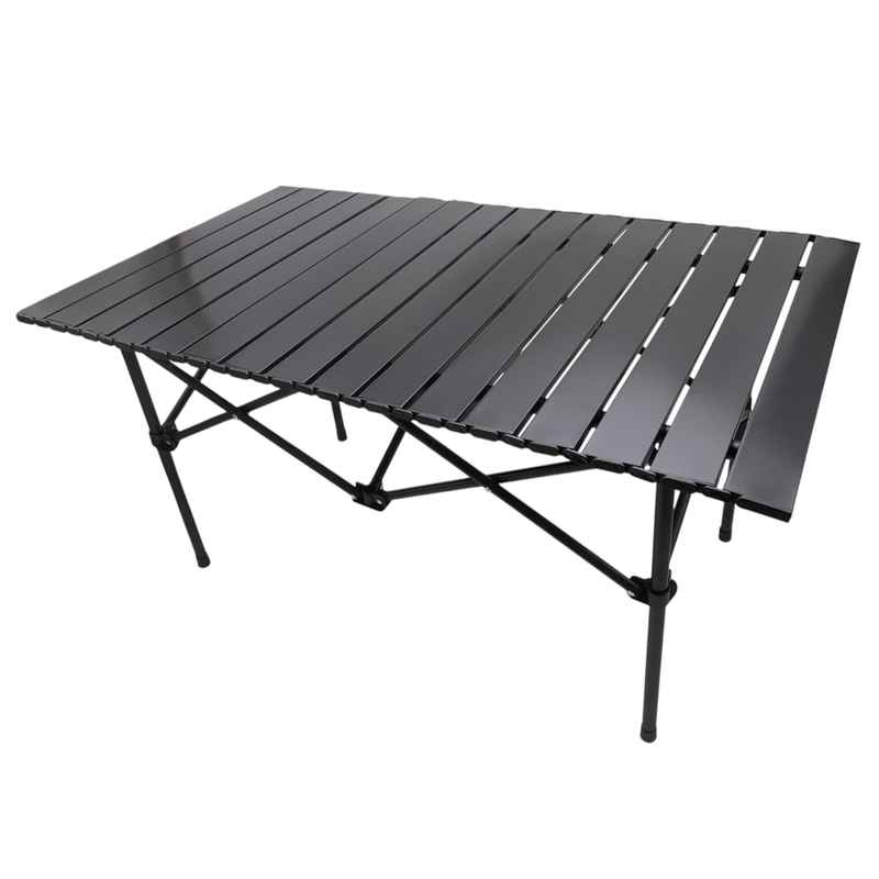 [G3512] Mesa enrollable rectangular de aluminio pintado plegable, portátil, en bolsa, varios colores