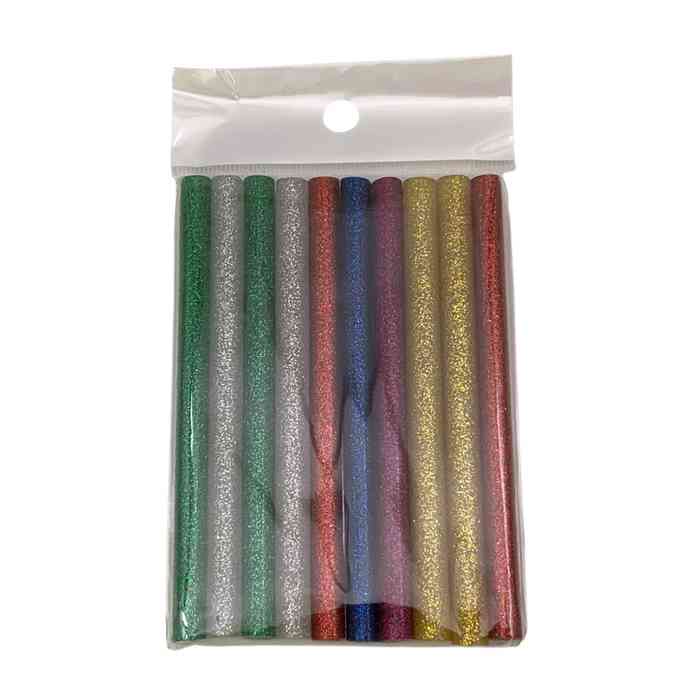 [G3521] Silicona fina 7mm con brillantina, bolsa x10 unidades