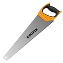 Serrucho carpintero de mano, mango de plástico, 16", Coofix