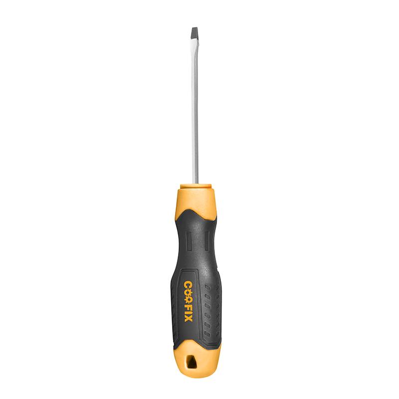 [G3527] Destornillador paleta, 5x75mm, magnético mango de goma, en blister, Coofix